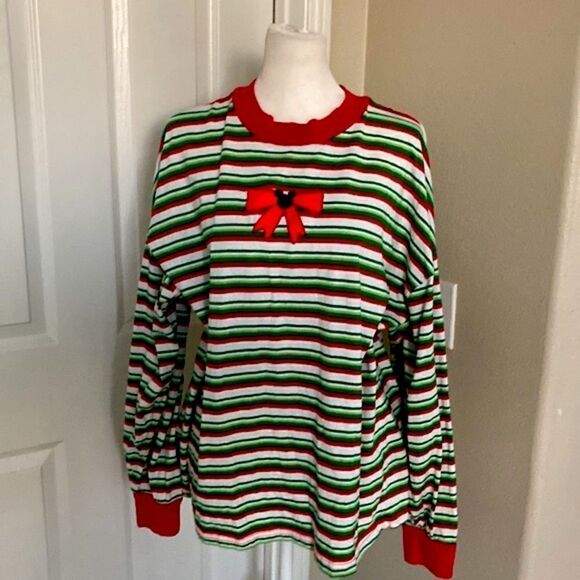 Disney Striped Long Sleeve Shirt Sz 2X - Picture 1 of 4
